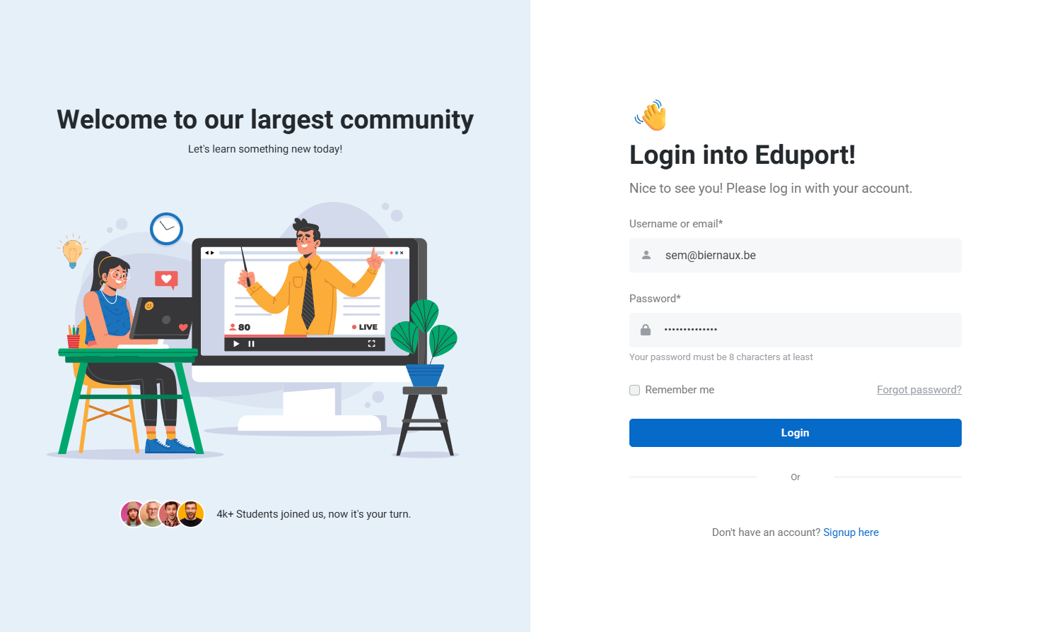 login